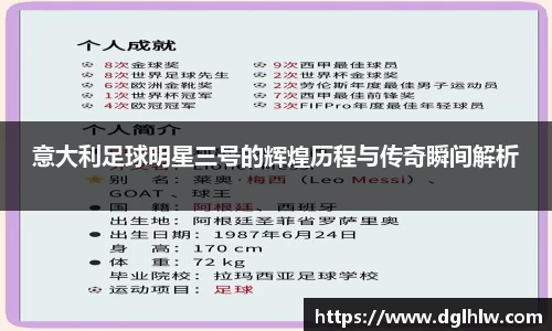 意大利足球明星三号的辉煌历程与传奇瞬间解析